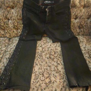 Lip service lace up pants